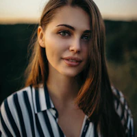 Volunteer woman smiling
